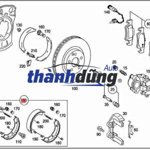 MÂM DỪNG PHANH SAU KIA FRONTIER | 583604E000 - Ảnh 5