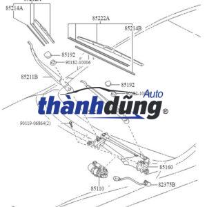 2228201345 | CHỔI GẠT MƯA TRƯỚC MERCEDES S500 - Ảnh 5