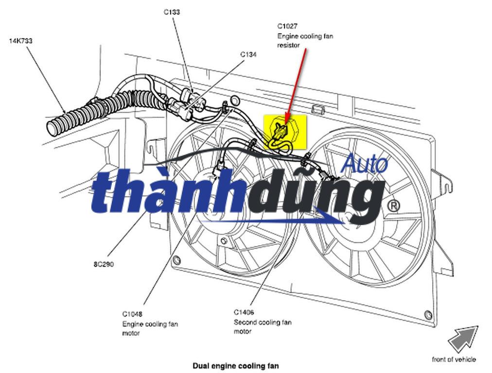 XS6H9A819BB | TRỞ QUẠT KÉT NƯỚC FORD ESCAPE 2003-2013 - Ảnh 3