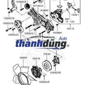 PULY TRUNG GIAN XE FORD TRANSIT 2008-2023 | 6C1Q19A216BA - Ảnh 5