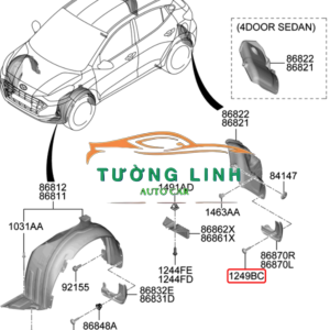 868505H100 | CHẮN BÙN BÁNH HYUNDAI HD65 2008 - Ảnh 4