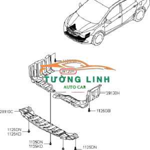 29110A7200 | CHẮN BÙN GẦM XE CERATO 2012 - Ảnh 3