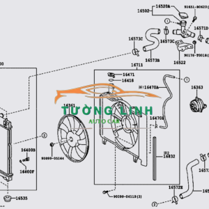 CỔ ĐỔ NƯỚC TOYOTA YARIS 2014 GIÁ RẺ | 16502-0M020 - Ảnh 4