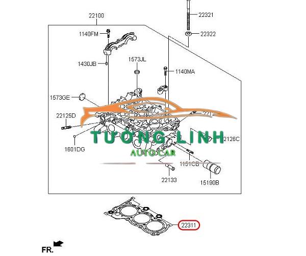 8982916850 | GIOĂNG MẶT MÁY XE ISUZU DMAX 4JJ1 - Ảnh 3