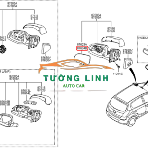 879100KF21 | KÍNH CHIẾU HẬU XE FORTUNER 2016 - Ảnh 4