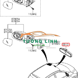 GƯƠNG CHIẾU HẬU PHỤ SUZUKI 5 TẠ | 8470177A005PK - Ảnh 4