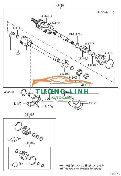 FTH52550X | CÂY LÁP PHỤ XE MAZĐA CX5 2014 - Ảnh 4