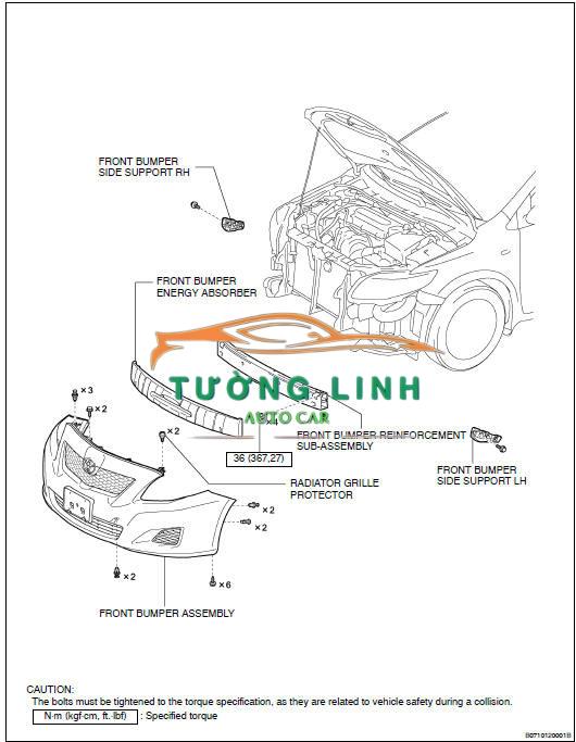 NẮP MÓC KÉO XE XE TOYOTA RUSH 2019-2024 | 52128BZ300 - Ảnh 5