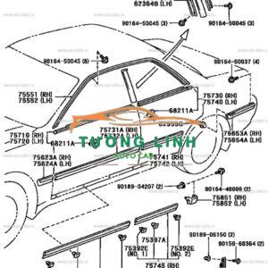 98173798XT | NẸP CÁNH CỬA XE PEUGEOT 4008 2018 - Ảnh 4
