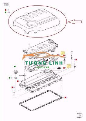 Nắp che động cơ toyota camry 2.4 2008 | 126010H030 - Ảnh 5