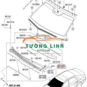 Ốp máng nước hyundai elantra 2021 | 86150F2100 - Ảnh 4