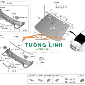Ốp máng nước hyundai elantra 2021 | 86150F2100 - Ảnh 5
