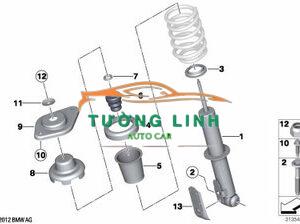 Đệm lò xo phuộc nhún xe toyota altis 2008-2013 | 4815802030 - Ảnh 4