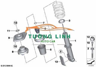 Đệm lò xo phuộc nhún xe toyota altis 2008-2013 | 4815802030 - Ảnh 4
