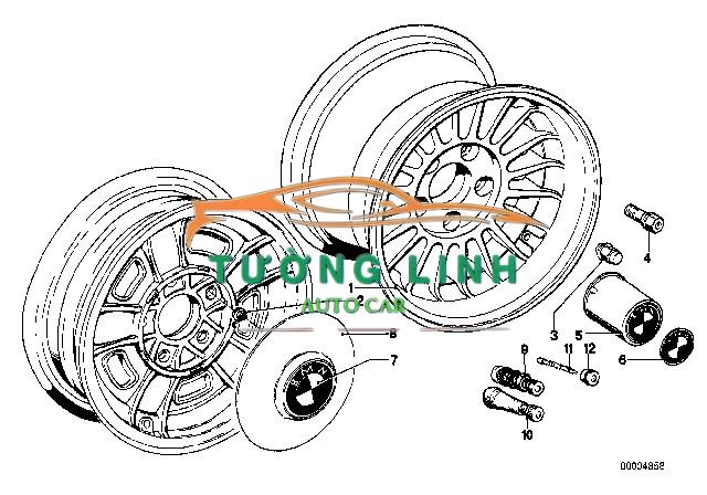 4157508100 | ỐP LA ZĂNG XE REXTON 2001 - Ảnh 4