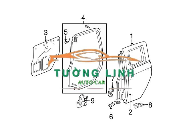 814202P000 | Ổ NGẬM KHÓA CỬA SAU XE SORENTO 2012 - Ảnh 4