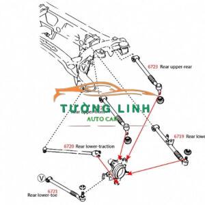 THĂNG GIẰNG NGANG CẦU SAU XE HYUNDAI TUCSON 2010-2014 | 551002S100 - Ảnh 5