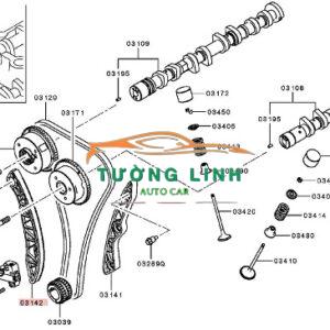 243884A100 | DẪN HƯỚNG XÍCH CAM HYUNDAI STAREX - Ảnh 4