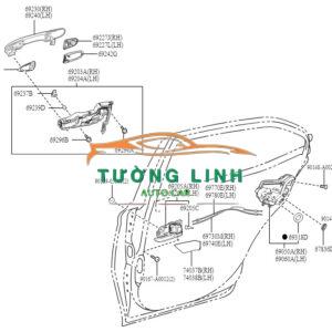 Đuôi tay mở cửa xe vinfast vf5 2023-2026 | BIW73110361AC - Ảnh 4