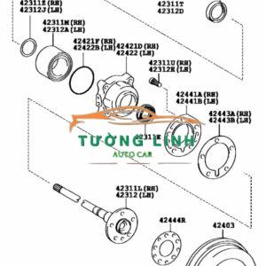 335086 | BẠC ĐẠN BÁNH TRƯỚC XE PEUGEOT 207 - Ảnh 4