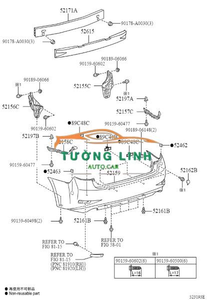 5215902710 | BA ĐỜ SỐC XE TOYOTA ALTIS 2008 - Ảnh 4
