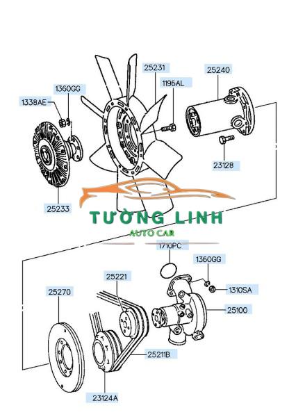 PULY BƠM NƯỚC XE HYUNDAI GETZ 2009 | 2522102503 - Ảnh 5