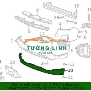 8963073D17YZ | ỐP ĐẦU CẢN TRƯỚC XE GIGA 380HP - Ảnh 4