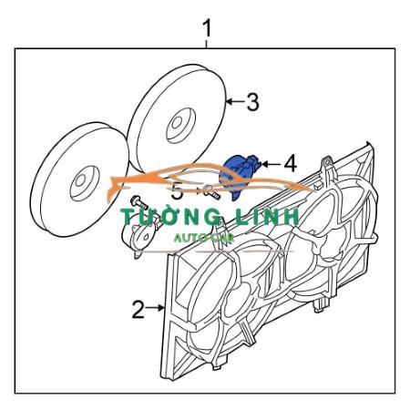 MÔ TƠ QUẠT KÉT NƯỚC XE HYUNDAI GETZ 2006-2010 | 253861C160 - Ảnh 5