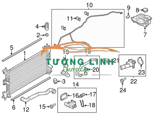 254303W000 | BÌNH NƯỚC PHỤ XE KIA CARENS 2007 - Ảnh 4