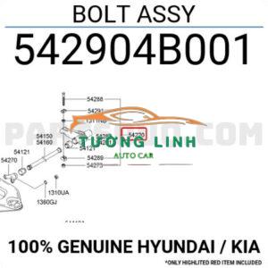 542904B001 | ỐC TĂNG THANH XOẮN XE PORTER 2005 - Ảnh 3