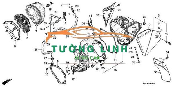NẮP HỘP LỌC GIÓ XE FORD EVEREST 2023 CHÍNH HÃNG | MB3Z9661B - Ảnh 5