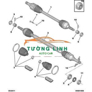 49501B4110 | CÂY LÁP PHỤ HYUNDAI I10 GRAND 2014 - Ảnh 4