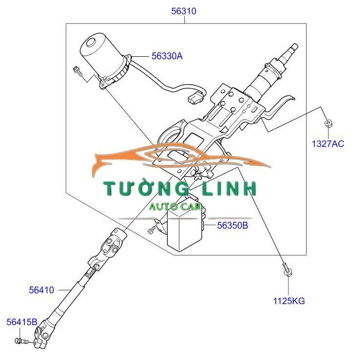 563303X500 | MÔ TƠ CỌC LÁI HYUNDAI ELANTRA 2011 - Ảnh 4