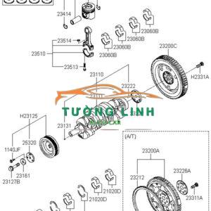 93407646 | TRỤC CƠ XE DAEWOO GENTRA 2007 - Ảnh 4
