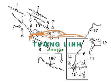 CẦN GẠT MƯA XE TOYOTA ALTIS 2009 | 8521102230 - Ảnh 4