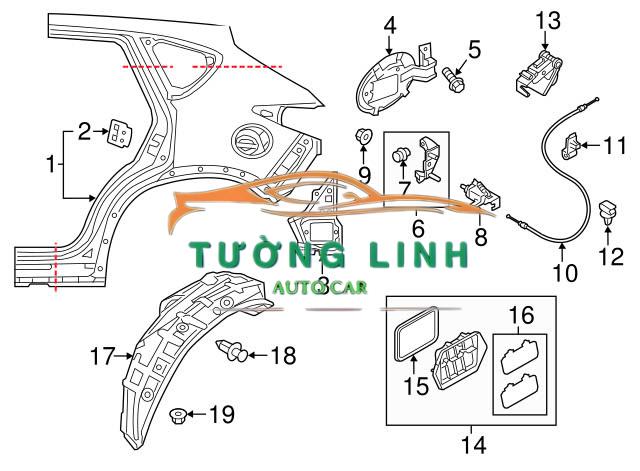 9810871780 | KHÓA NẮP BÌNH XĂNG PEUGEOT 3008 - Ảnh 4