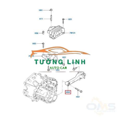 CHÂN MÁY HỘP SỐ SAU CHEVROLET CAPTIVA C100 GIÁ RẺ | 96626828 - Ảnh 4