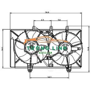 95BB8C607GG | QUẠT KÉT NƯỚC FORD MONDEO 2003-2007 - Ảnh 6