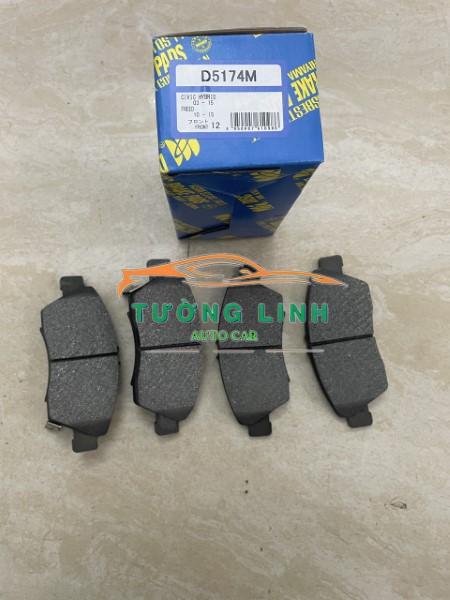 D5174 | MÁ PHANH TRƯỚC HONDA CIVIC 2006-2012 - Đại lý phụ tùng ô tô