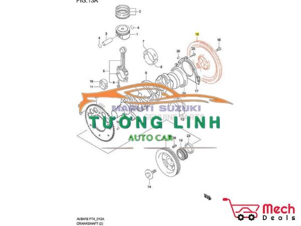 2320002800 | BÁNH ĐÀ HYUNDAI GETZ 2006-2010 - Ảnh 4