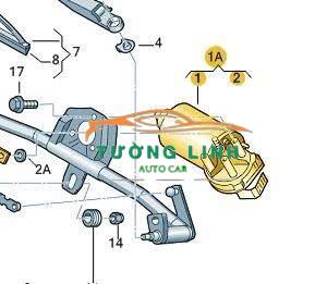 MOTOR GẠT MƯA TRƯỚC XE FAIRY 5 CHỖ | 02030303003 - Ảnh 5