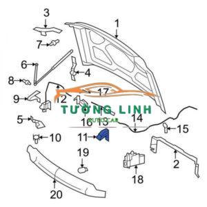 CAO SU BẢN LỀ CAPO XE FORD TRANSIT 2007-2019 | 7C1916K815AAYYB6 - Ảnh 5