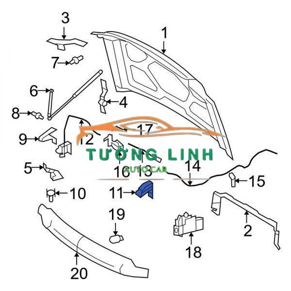 CAO SU BẢN LỀ CAPO XE FORD TRANSIT 2007-2019 | 7C1916K815AAYYB6 - Ảnh 5