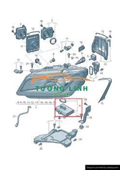MẶT ĐÈN PHA XE FORD MONDEO 2008-2013 | 7S7113008AN - Ảnh 5