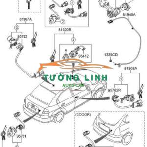 Ổ KHÓA CỔ VÔ LĂNG XE KIA FORTE 2013-2018 | 81900A7000 - Ảnh 4