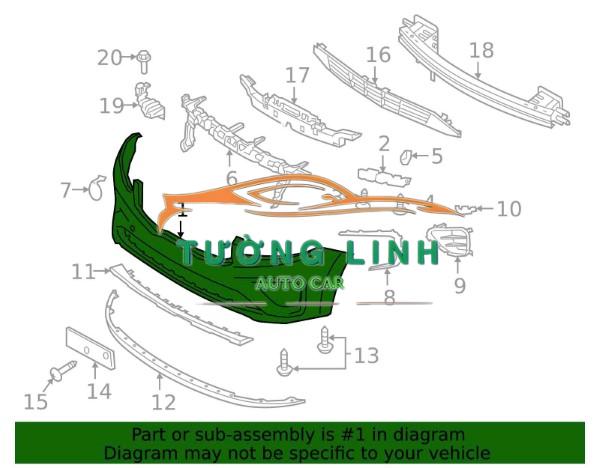 CẢN TRƯỚC XE KIA SEDONA 2019-2021 | 86510A9UB0 - Ảnh 5
