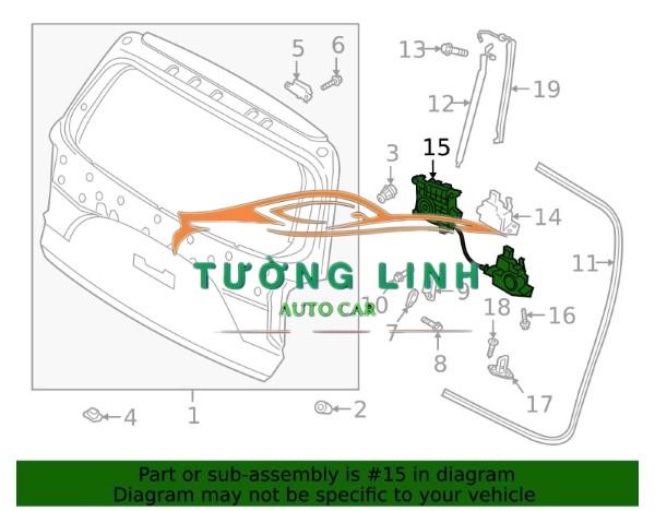 Ổ NGẬM CỐP HẬU XE TOYOTA INNOVA 2020-2025 | 693500K340 - Ảnh 5
