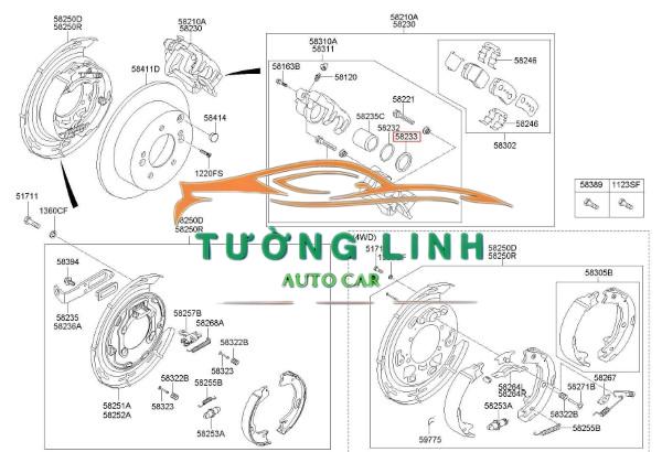 PHỚT CUPPEN PHANH XE HYUNDAI KONA 2017-2023 | 582331H000 - Ảnh 4