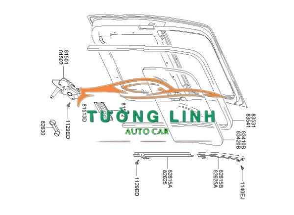 Ổ NGẬM CỬA LÙA HYUNDAI STAREX 2021 | 814104H000 - Ảnh 5