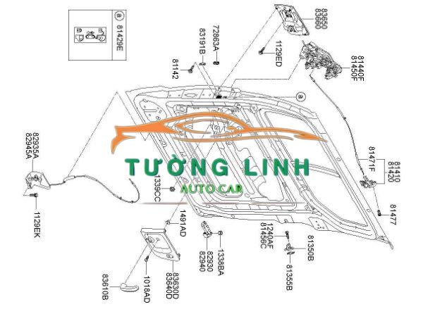 Ổ NGẬM CỬA LÙA HYUNDAI STAREX 2021 | 814104H000 - Ảnh 4